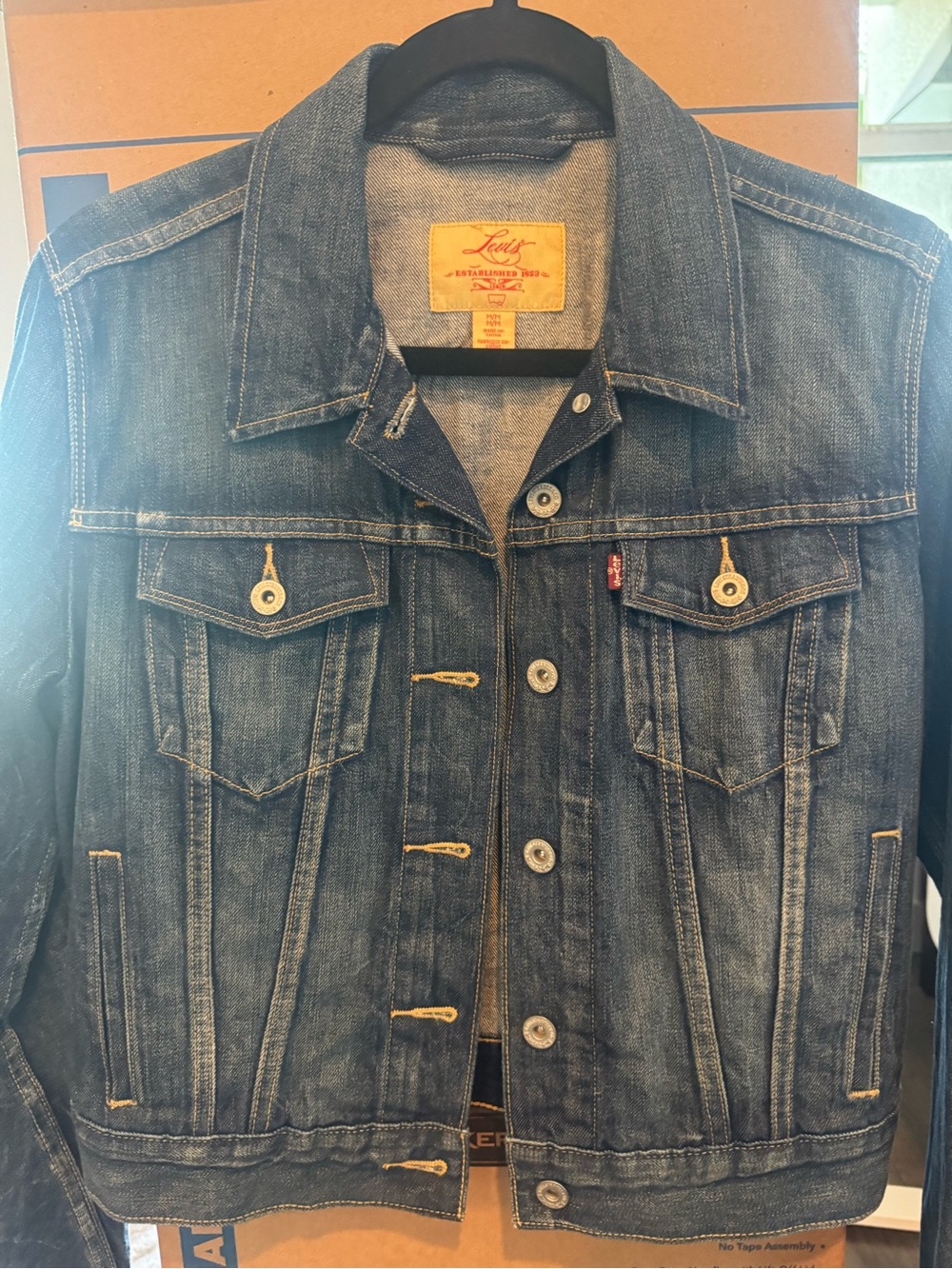 Denim Jacket - Dark Blue women’s Jean Jacket